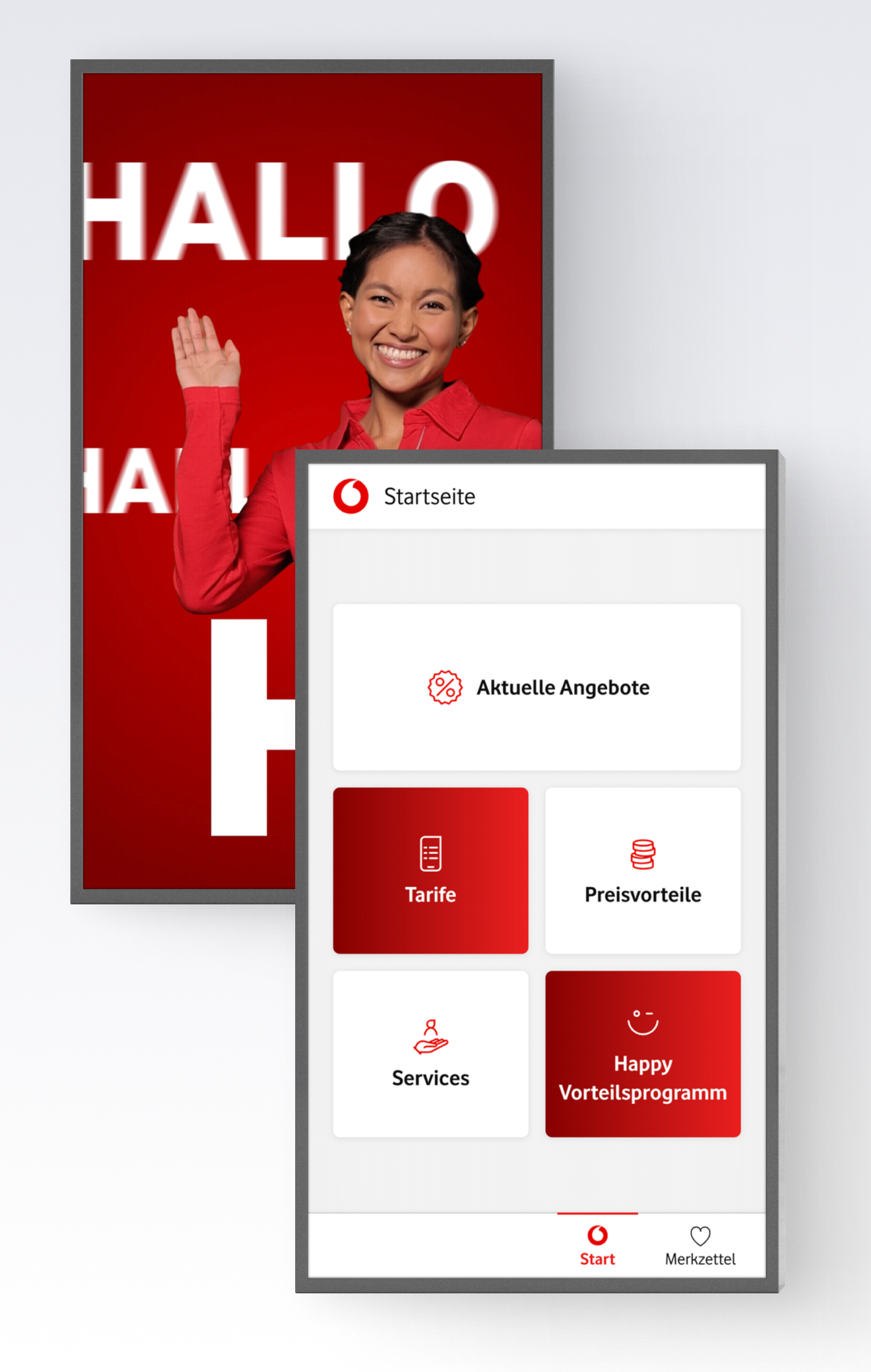 Vodafone Shop Touchscreens